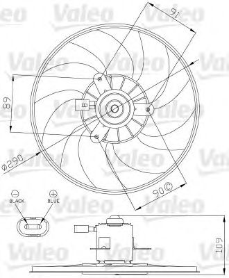 VALEO 696286 -  Вентилятор, охлаждение двигателя