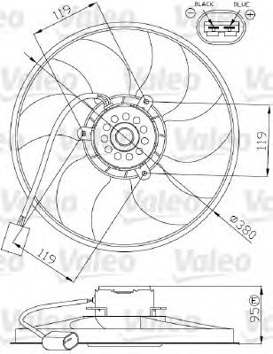 VALEO 696287 -  Вентилятор, охлаждение двигателя