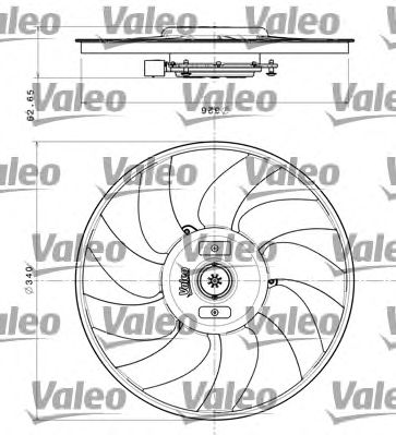 VALEO 696349 -  Вентилятор, охлаждение двигателя