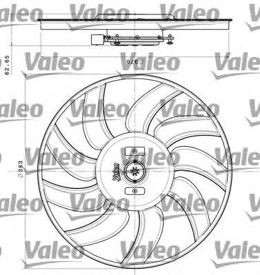 VALEO 696350 -  Вентилятор, охлаждение двигателя