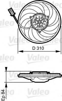 VALEO 696367 -  Вентилятор, охлаждение двигателя