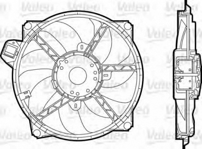 VALEO 696376 -  Вентилятор, охлаждение двигателя