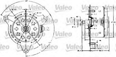 VALEO 698007 -  Электродвигатель, вентилятор радиатора