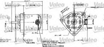 VALEO 698084 -  Электродвигатель, вентилятор радиатора