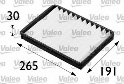 VALEO 698163 -  Фильтр воздуха в салоне