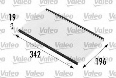 VALEO 698166 -  Фильтр воздуха в салоне