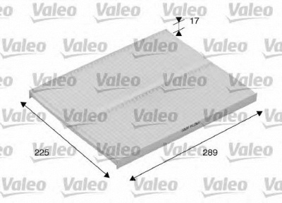 VALEO 698167 -  Фильтр воздуха в салоне