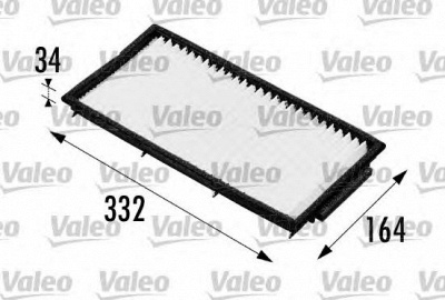 VALEO 698170 -  Фильтр воздуха в салоне