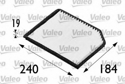 VALEO 698173 -  Фильтр воздуха в салоне