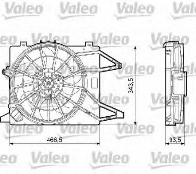 VALEO 698185 -  Вентилятор, охлаждение двигателя