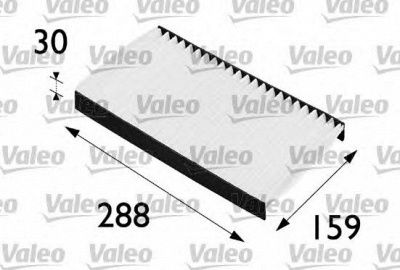VALEO 698197 -  Фильтр воздуха в салоне