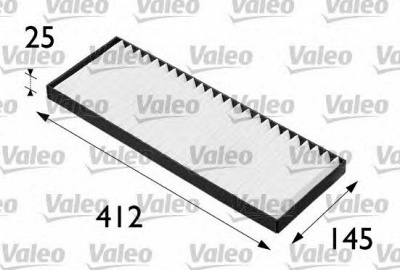 VALEO 698202 -  Фильтр воздуха в салоне