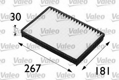 VALEO 698235 -  Фильтр воздуха в салоне