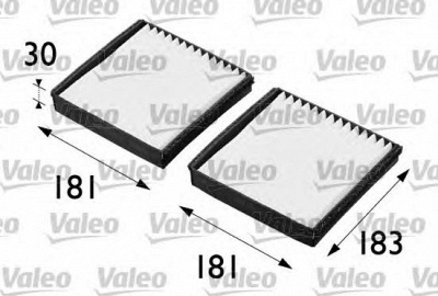 VALEO 698290 -  Фильтр воздуха в салоне