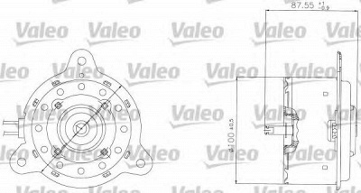 VALEO 698305 -  Электродвигатель, вентилятор радиатора