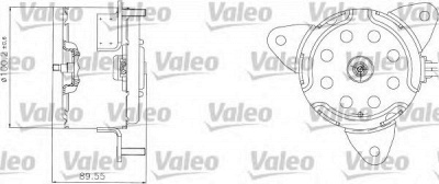 VALEO 698308 -  Электродвигатель, вентилятор радиатора