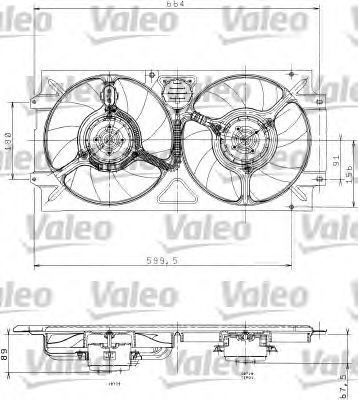 VALEO 698359 -  Вентилятор, охлаждение двигателя