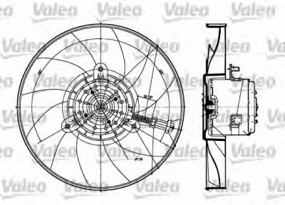 VALEO 698360 -  Вентилятор, охлаждение двигателя