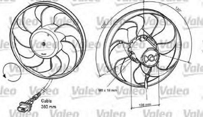 VALEO 698372 -  Вентилятор, охлаждение двигателя