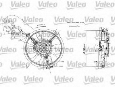 VALEO 698422 -  Вентилятор, охлаждение двигателя
