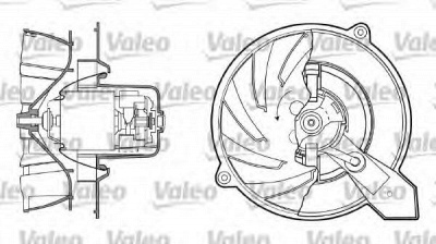 VALEO 698434 -  Вентилятор салона