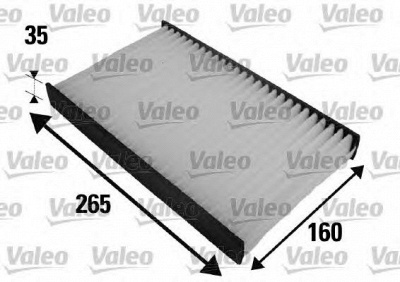 VALEO 698454 -  Фильтр воздуха в салоне