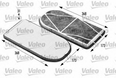 VALEO 698470 -  Фильтр воздуха в салоне