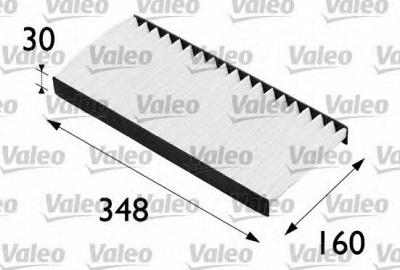 VALEO 698487 -  Фильтр воздуха в салоне
