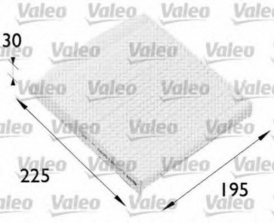 VALEO 698512 -  Фильтр воздуха в салоне