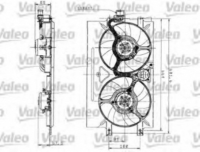VALEO 698526 -  Электродвигатель, вентилятор радиатора