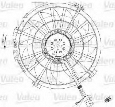 VALEO 698542 -  Вентилятор, охлаждение двигателя