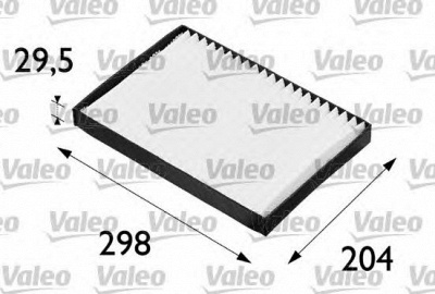 VALEO 698606 -  Фильтр воздуха в салоне
