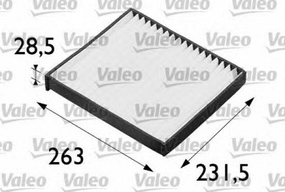 VALEO 698663 -  Фильтр воздуха в салоне