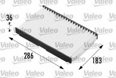 VALEO 698664 -  Фильтр воздуха в салоне