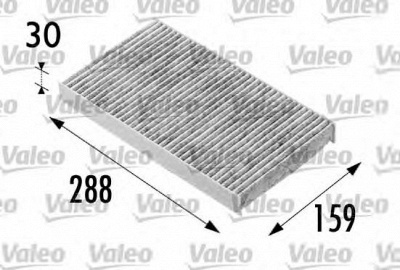 VALEO 698687 -  Фильтр воздуха в салоне