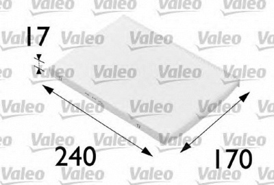 VALEO 698689 -  Фильтр воздуха в салоне