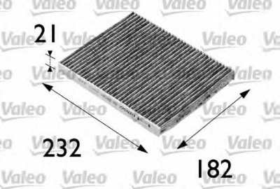 VALEO 698692 -  Фильтр воздуха в салоне