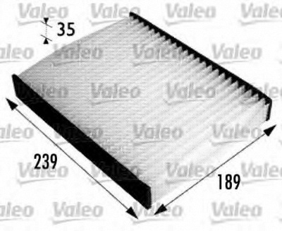VALEO 698694 -  Фильтр воздуха в салоне
