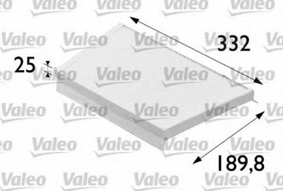 VALEO 698700 -  Фильтр воздуха в салоне