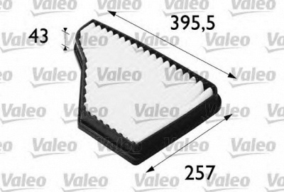 VALEO 698706 -  Фильтр воздуха в салоне
