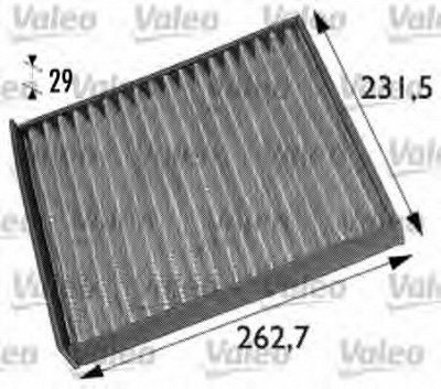 VALEO 698708 -  Фильтр воздуха в салоне