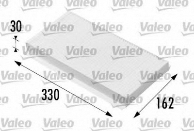 VALEO 698711 -  Фильтр воздуха в салоне