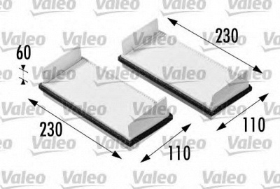 VALEO 698712 -  Фильтр воздуха в салоне