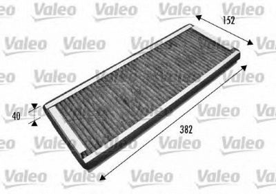 VALEO 698737 -  Фильтр воздуха в салоне