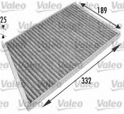 VALEO 698743 -  Фильтр воздуха в салоне
