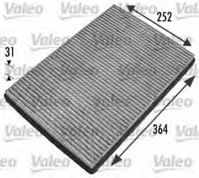 VALEO 698744 -  Фильтр воздуха в салоне