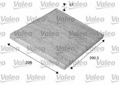 VALEO 698746 -  Фильтр воздуха в салоне