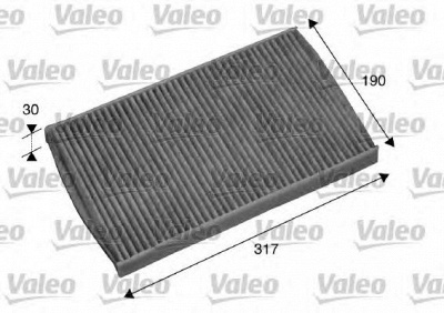 VALEO 698751 -  Фильтр воздуха в салоне