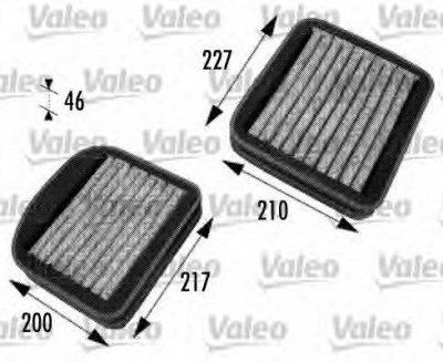 VALEO 698772 -  Фильтр воздуха в салоне