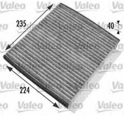 VALEO 698778 -  Фильтр воздуха в салоне